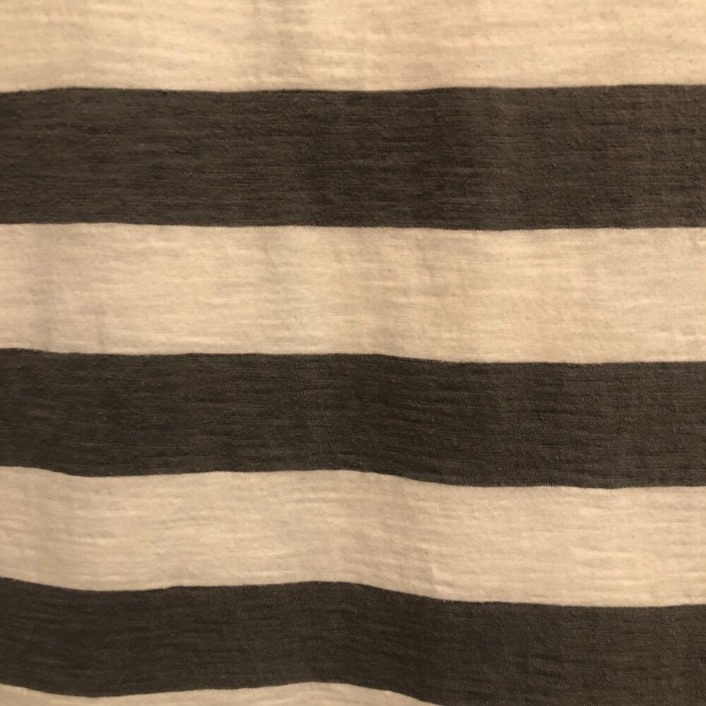 Banana Republic Women's Gray and White Stripe T-shirt Dress, size XL - Picture 3 of 6